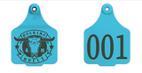 Double Sided Maxi Logo Tag & Male Button or Keyring