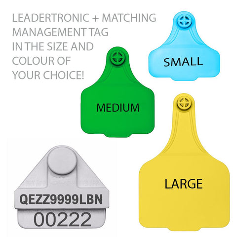 Leadertronic NLIS Cattle Tag & Matching Management Tag